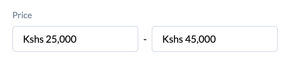 Zote Home Price Filters